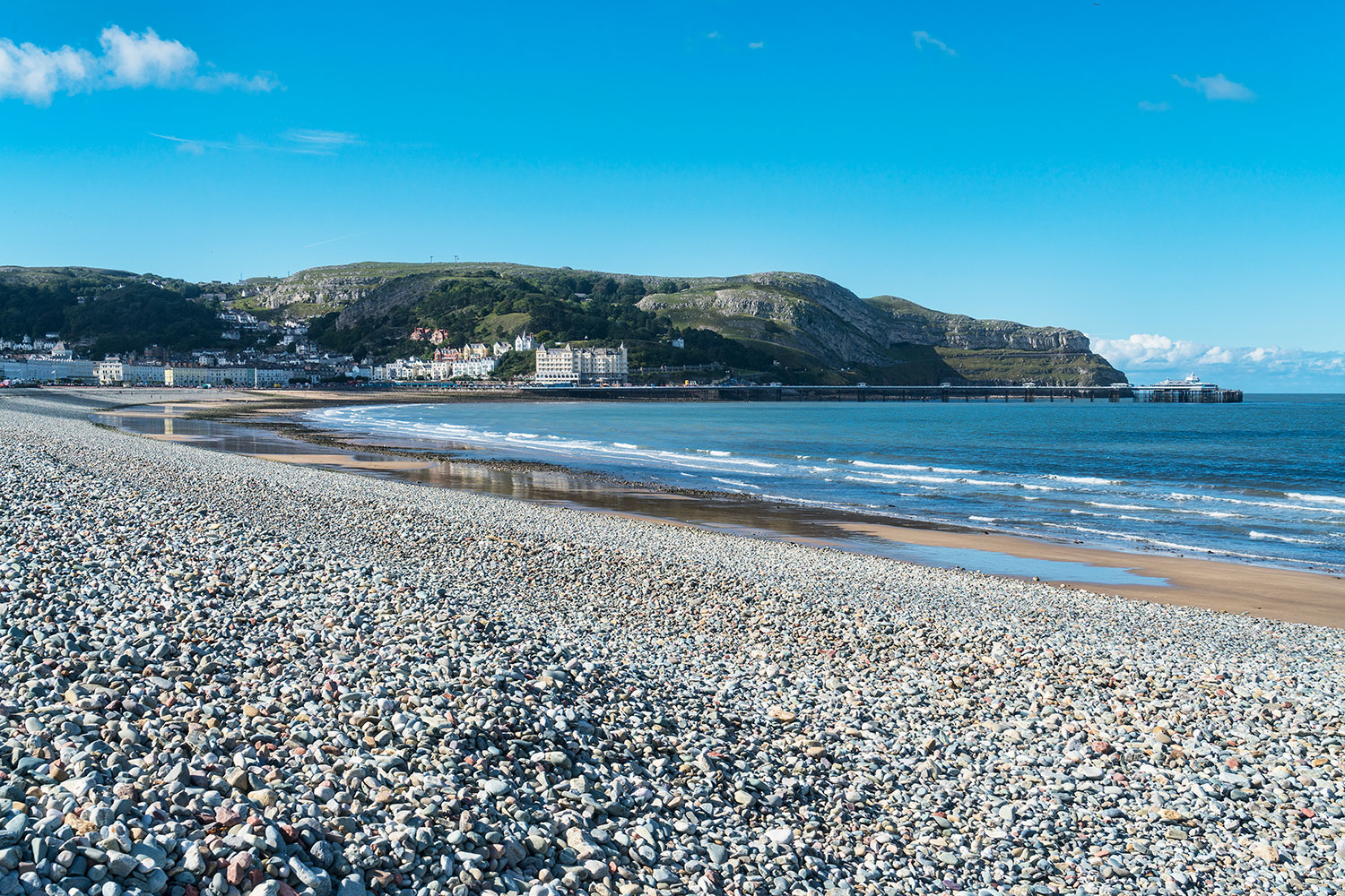 LLandudno, looking south to Great Orm and pier, seafront, beach, North Wales, UK
— Photo by Booking.com