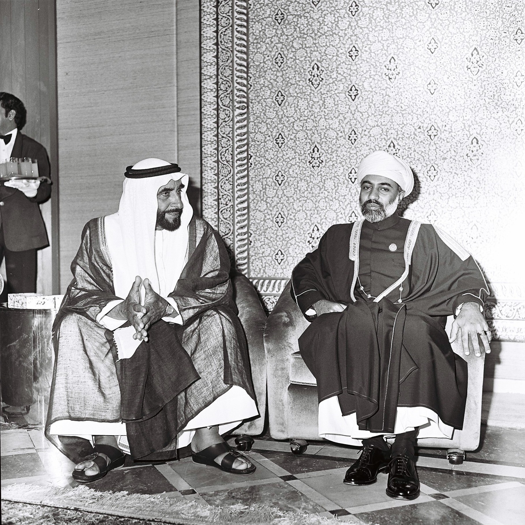 1st GCC Meeting at InterContinental Abu Dhabi - Shaikh Zayed Al Nahyan and Sultan Qabous of Oman— Photo by IHG