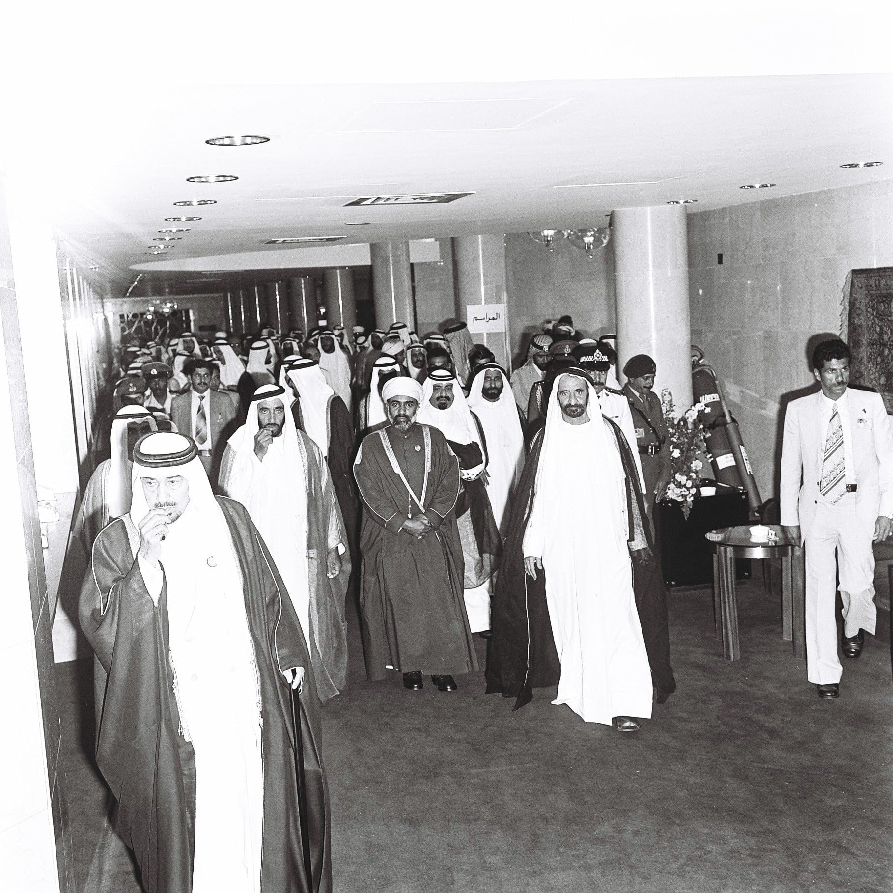 1st GCC Meeting at InterContinental Abu Dhabi - Sheikh Zayed Al Nahyan and the Sultan of Oman— Photo by IHG