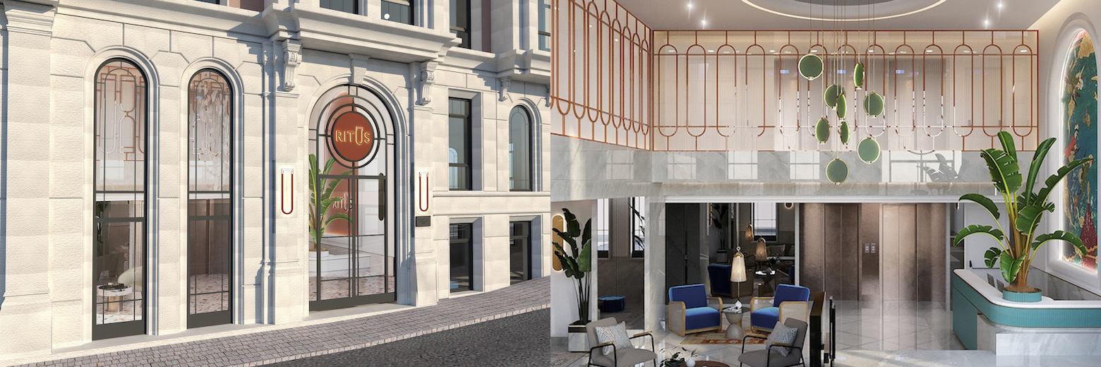 (l) Ritus Hotel Istanbul Sultanahmet, Tapestry Collection by Hilton - Exterior - (r) Ritus Hotel Istanbul Sultanahmet, Tapestry Collection by Hilton - Lobby— Photo by Hilton