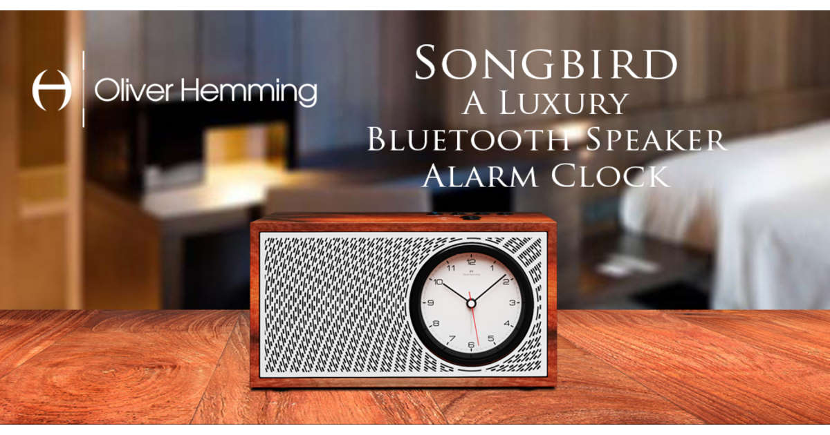 Downtown Ebony Songbird Bluetooth Speaker Alarm Clock - DE4S5W – Oliver  Hemming