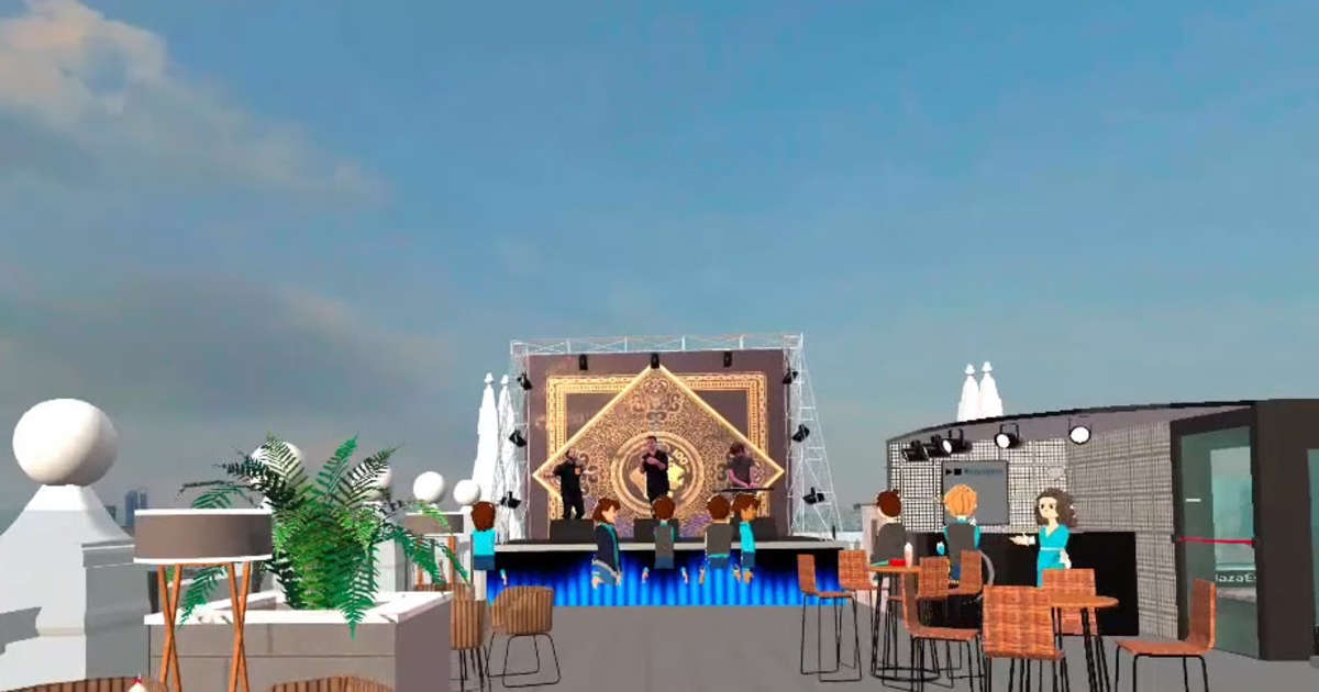 Riu Plaza España metaverse setting for new Rayden single