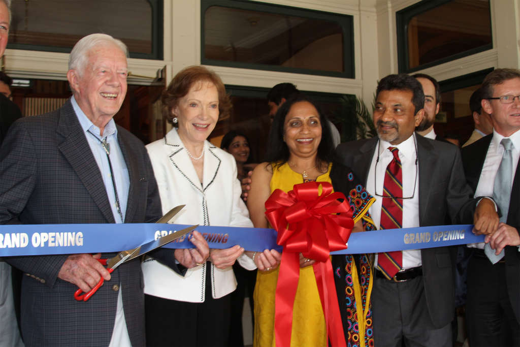 Former President Jimmy Carter Celebrates the Grand Opening of the