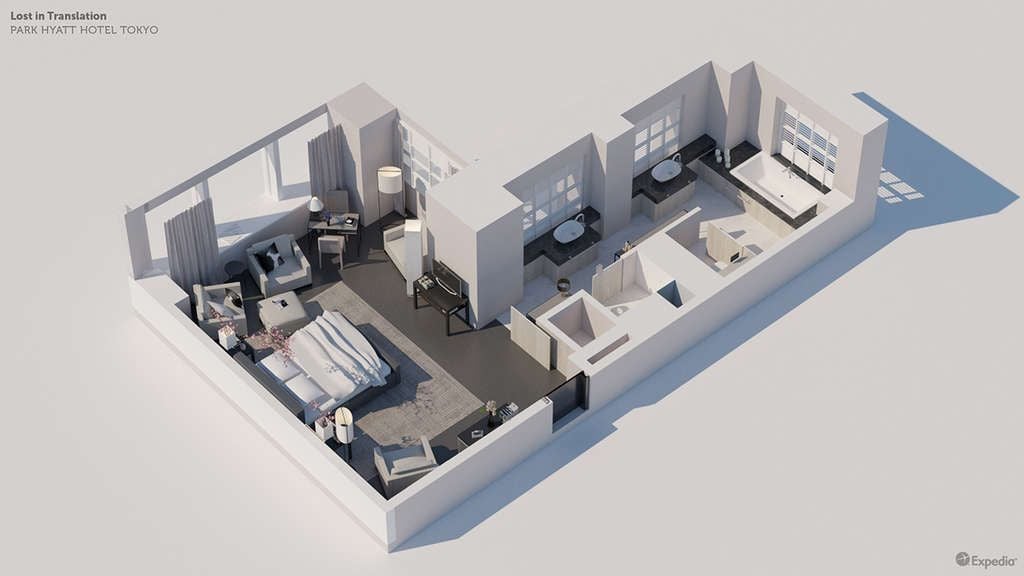 hotel luxury suite floor plan