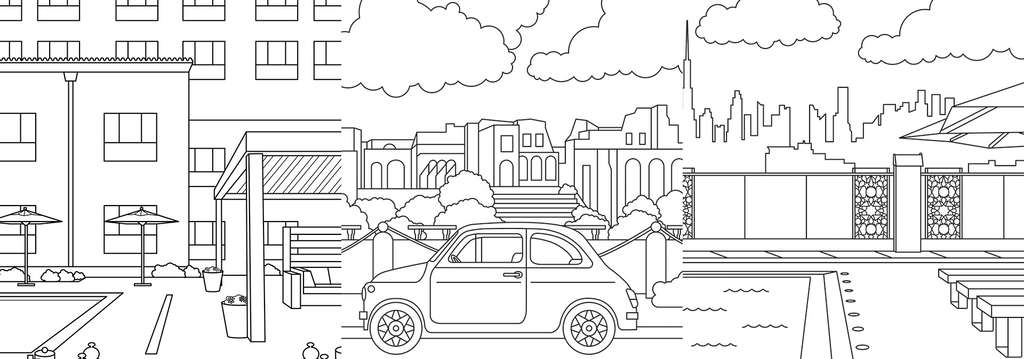 street coloring page
