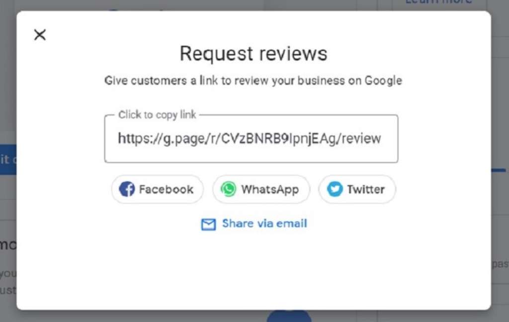 Make sure to use Google´s “request reviews” link feature, to give customers an easy way to leave a review.— Source: Xotels