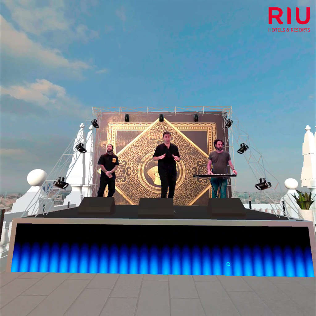 Riu Plaza España metaverse setting for new Rayden single