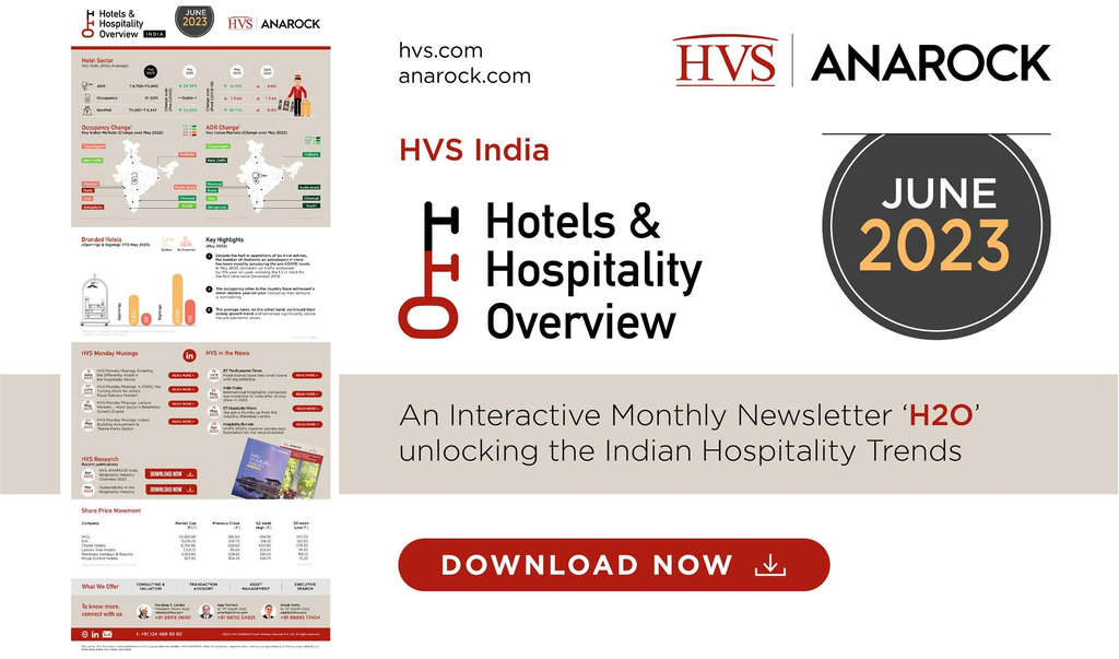 HVS ANAROCK Hotels & Hospitality Overview, June 2023— Source: HVS