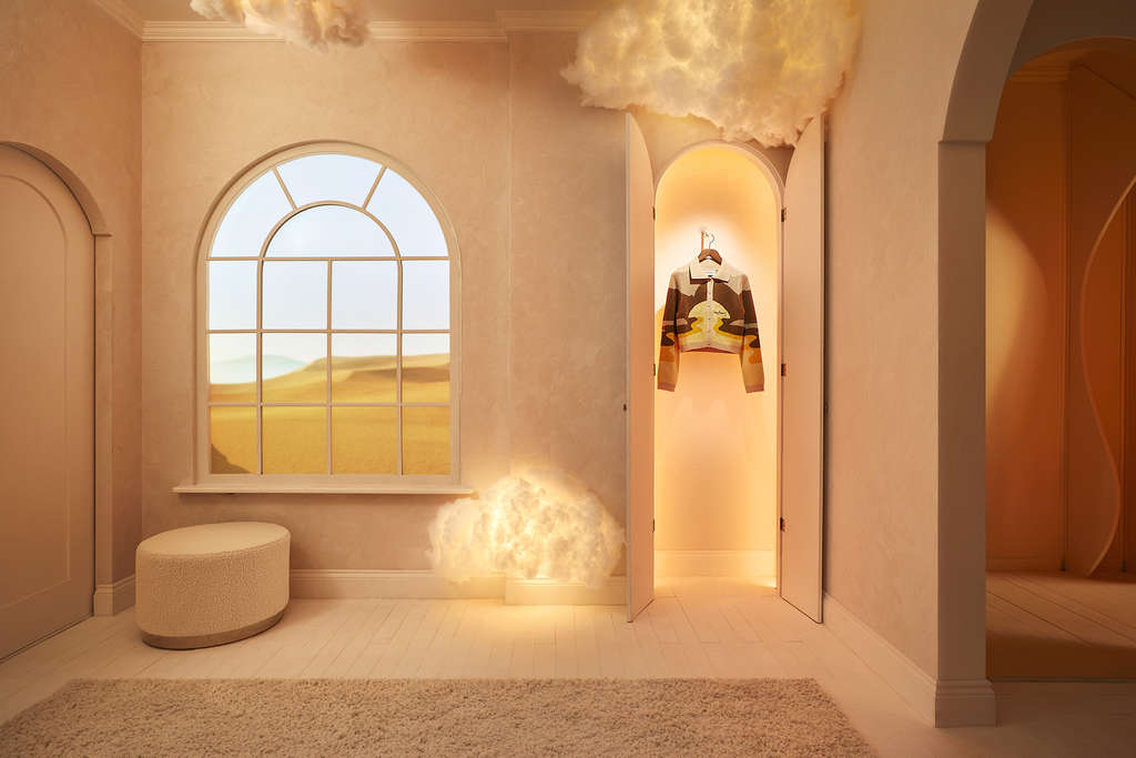 Guests will enjoy exclusive access to the new House of Sunny collection in the Wardrobe of Dreams. — Photo by Airbnb