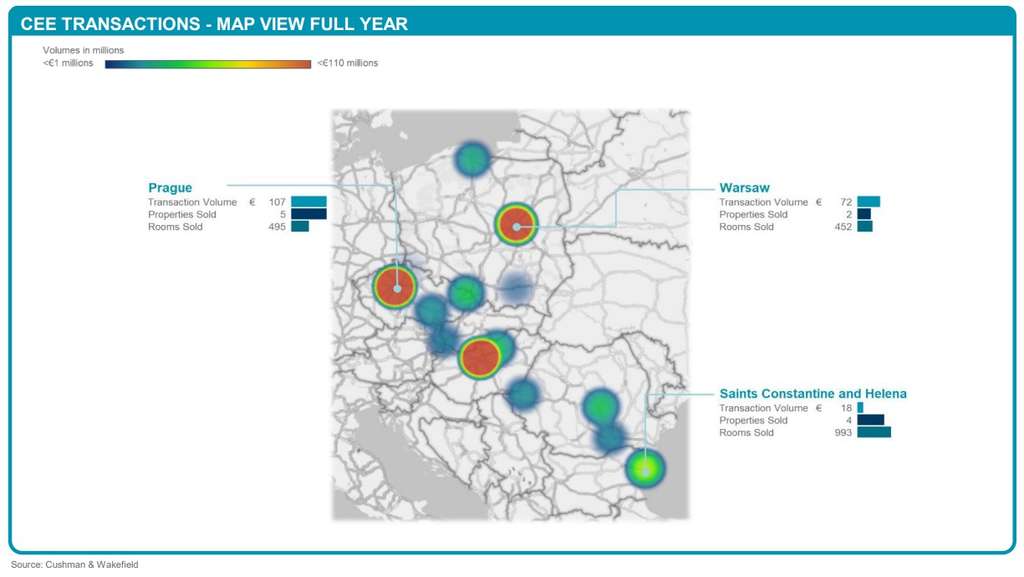 Carte thermique des transactions — Image de Cushman & Wakefield