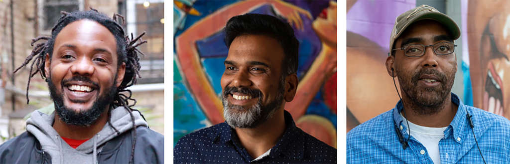 Artists (from left) - Vincent Ballentine, Raman Bhardwaj and Abel Jackson — Photo by Wyndham