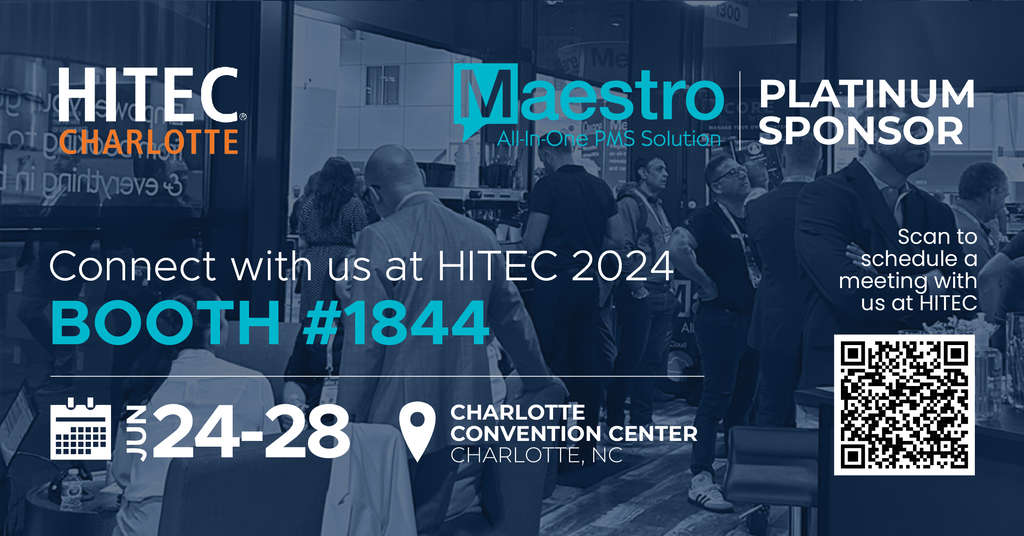 Maestro Cloud & On Premises All-In-One PMS Showcasing Game Changing Innovations for Independents at HITEC  — Photo by NORTHWIND-Maestro